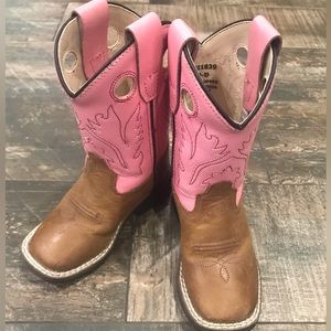 Old west cowgirl boots- size 6 toddler- gently worn